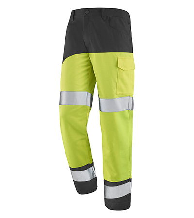 PANTALON FLUO SAFE XP JAUNE FLUO / GRIS CONVOY HAUTE VISIBILITE CEPOVETT - 22-9B86-9570-737