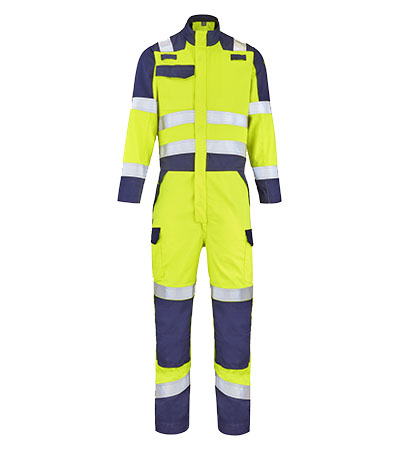 COMBINAISON 1 ZIP ATEX HV 320 XP MEDUSA JAUNE FLUO / MARINE CEPOVETT - 22-9G72-3004-701