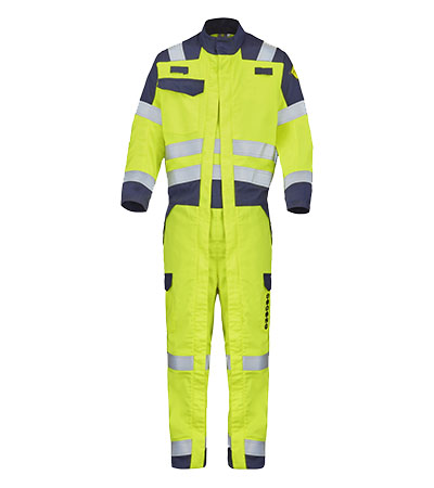 COMBINAISON 2 ZIP ATEX HV 260 XP PANIRI JAUNE FLUO / MARINE CEPOVETT - 22-9J72-8496-701