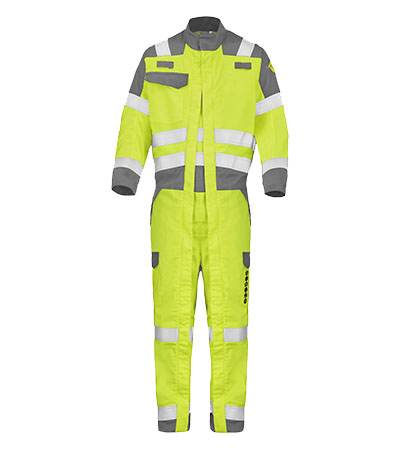 COMBINAISON 2 ZIP ATEX HV 260 XP PANIRI JAUNE FLUO / GRIS ACIER CEPOVETT - 22-9J72-8496-706