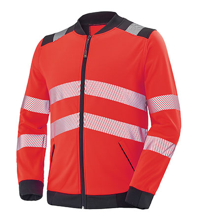SWEAT ZIPPE VALLOUISE ROUGE FLUO / NOIR CEPOVETT - 22-9S03-1806