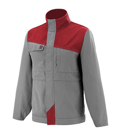 BLOUSON GRENAT MINERAL GRIS / ROUGE INDUSTRIE LAFONT - LA-3COLUP-7017
