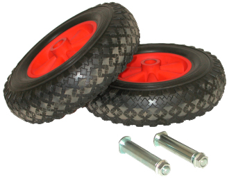 Kit 2 roues diam. 260 + axes LACME - 197013