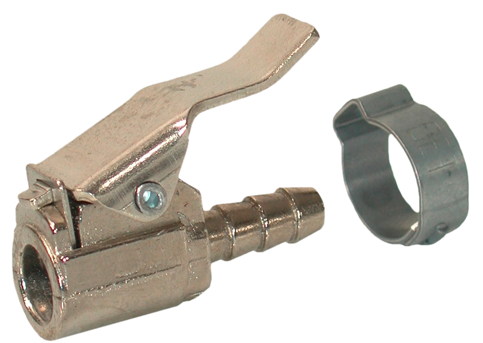 Embout de gonflage + collier - embout norme AFAQ - LACME - 308102