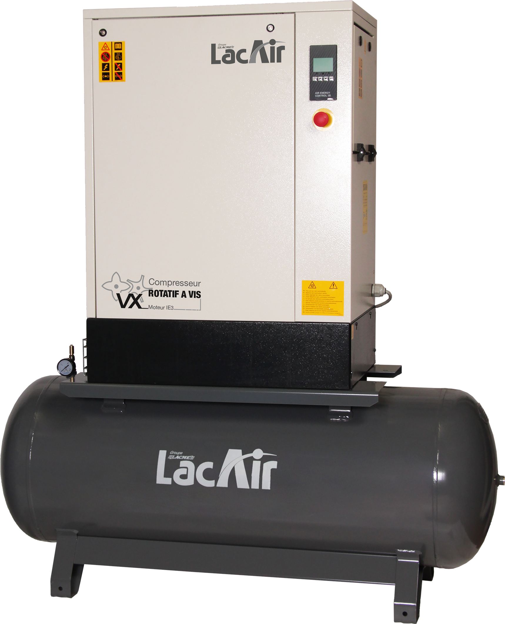 Compresseur à vis 270 l 10 cv 57,9 m³/h LACME VX 10/270 LT - 469381