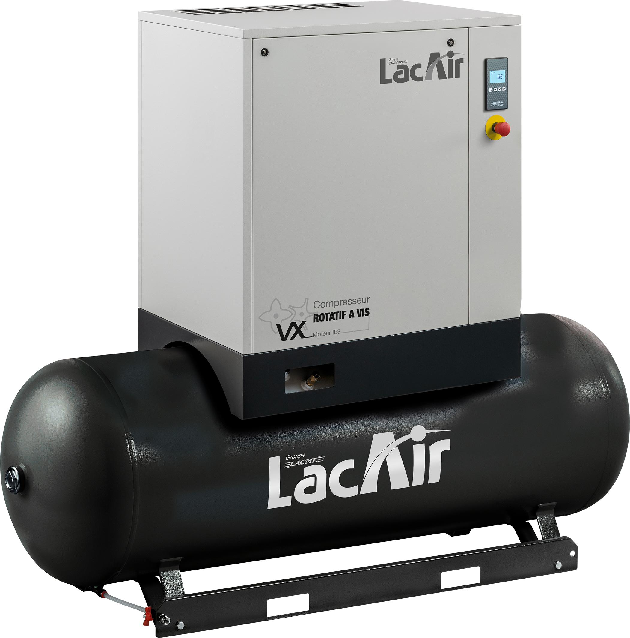 Compresseur à vis 500 l 10 cv 59,8 m³/h LACME VX 10S/500 LT - 469401