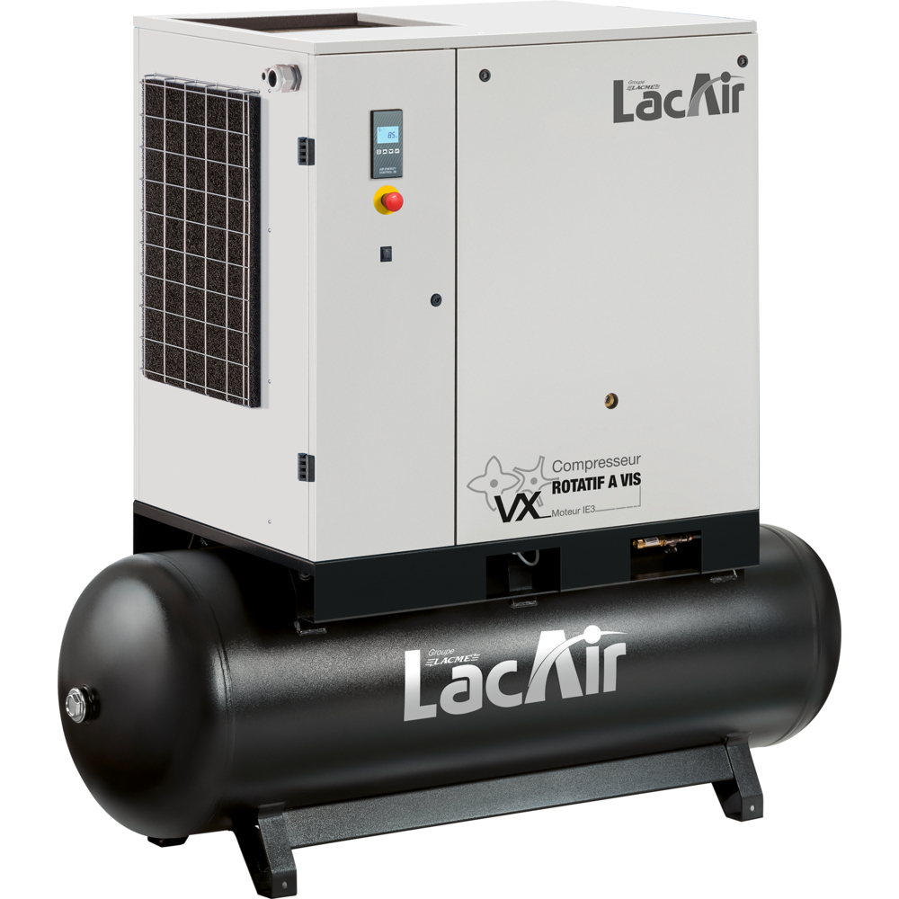 Compresseur à vis 500 l 20 cv 132,9 m³/h LACME VX 20S/500 LT - 469519
