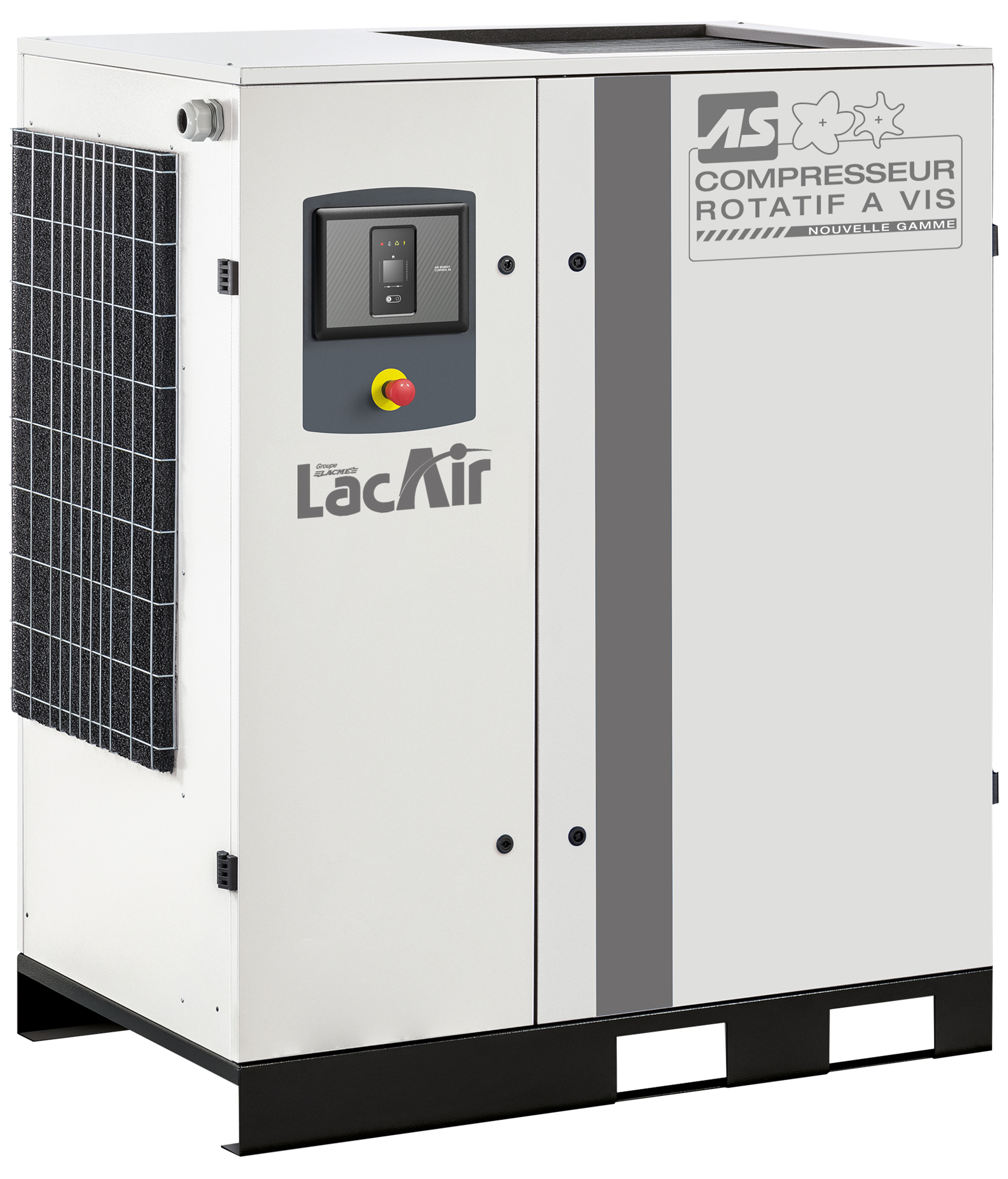 Compresseur à vis 50 cv tri 342 m³/h 9,5 bar LACME as51dr bloc vis lubrifié direct - 469800