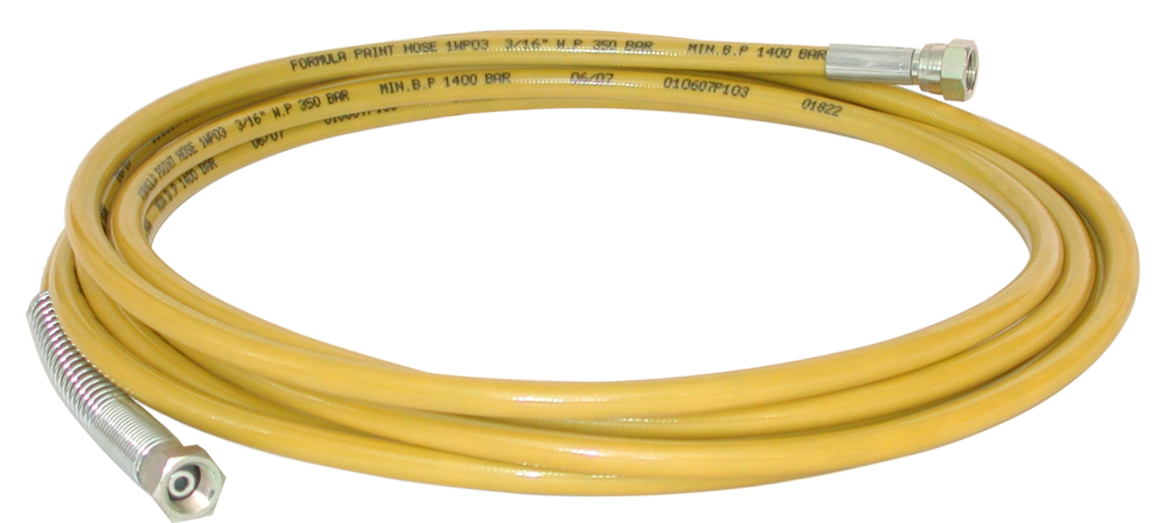 Tuyau produit airless haute pression pu renforcé ø intérieur 3/16