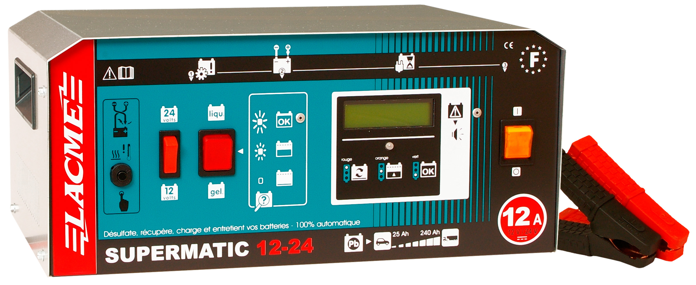 Supermatic 12-24 lcd chargeur LACME - 507000