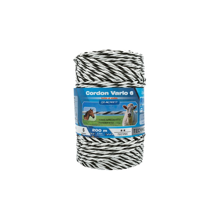 Cordon vario 6 6 Conducteurs Bobine 200 m - LACME - 638000