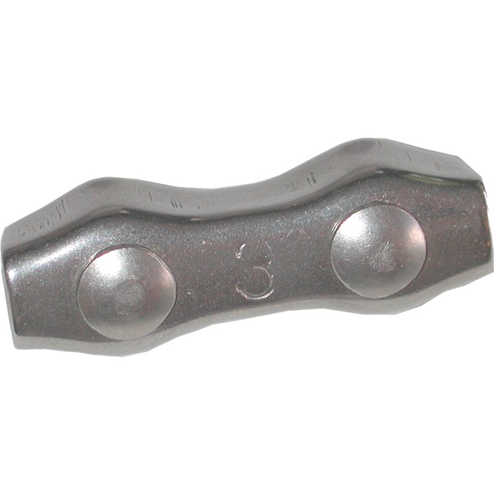 10 Attaches fil ø3 mm inox pour fils souples  jusqu'à 3 mm - LACME - 676302