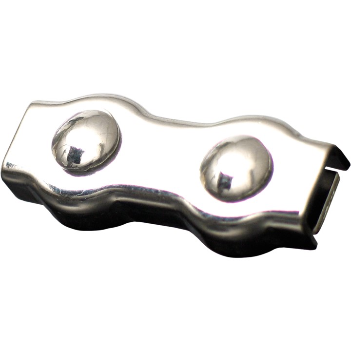 5 attaches cordelette inox pour cordelettes jusqu'à 6 mm - LACME - 676402