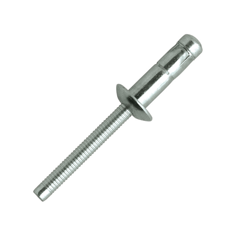 rivet de structure orlock acier-acier tête plate 6,5x22 - SCELL-IT - LD6522