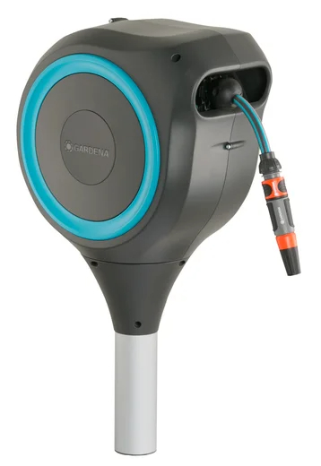Dévidoir automatique sur pic RollUp S 15 m - GARDENA (Bleu turquoise) - GARDENA - 18604-20