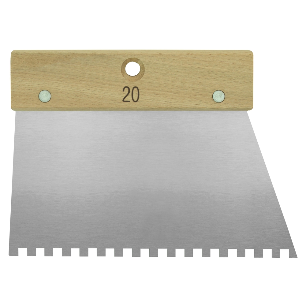 SPATULE A COLLE 20 CM DENTS CARREES 6 X 6 X 6 MONDELIN - 224920