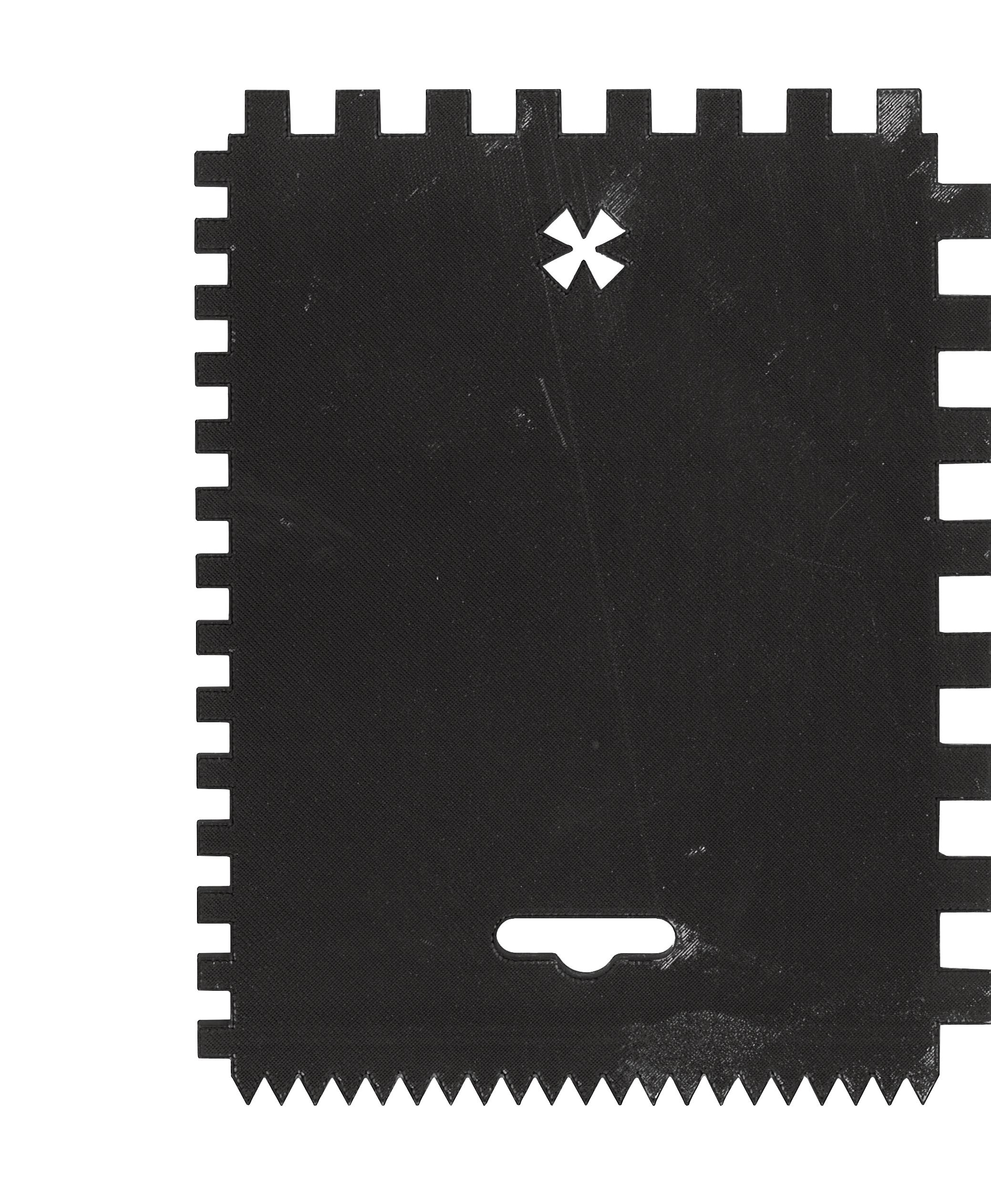 PEIGNE A COLLE 4 EN 1 EN PLASTIQUE ABS DENTS 2,5X4 -6X6-8X8-10X10 MONDELIN - 225100