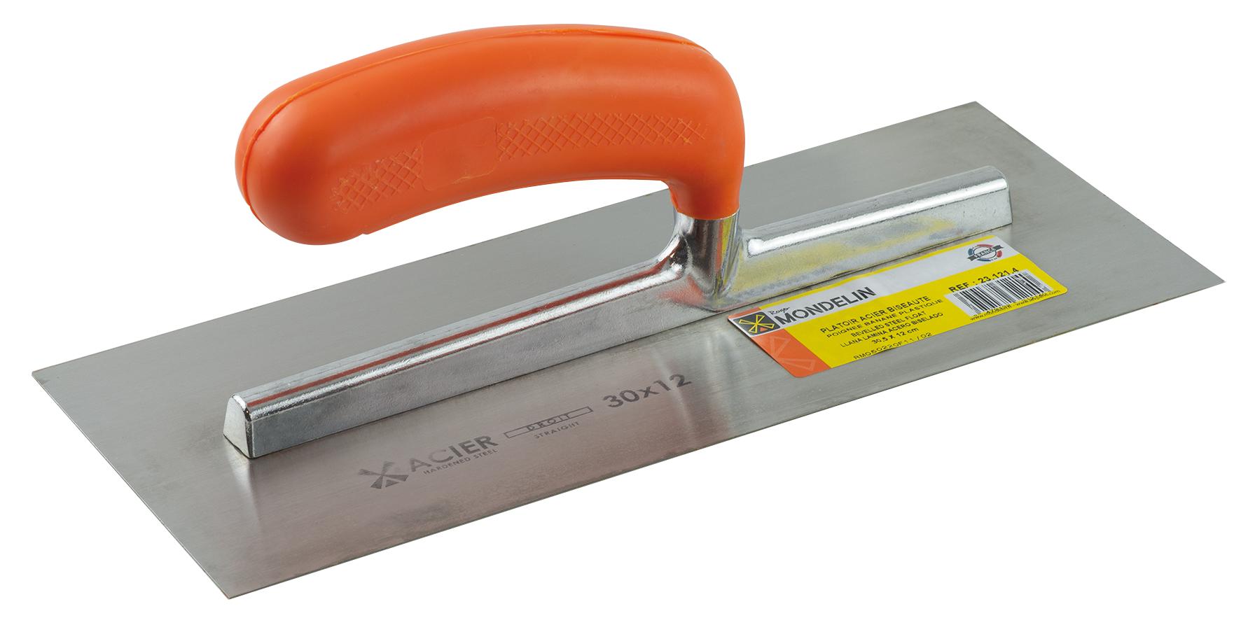 PLATOIR ACIER BISEAUTE 30,5X12 CM 0,5MM MONDELIN - 231214
