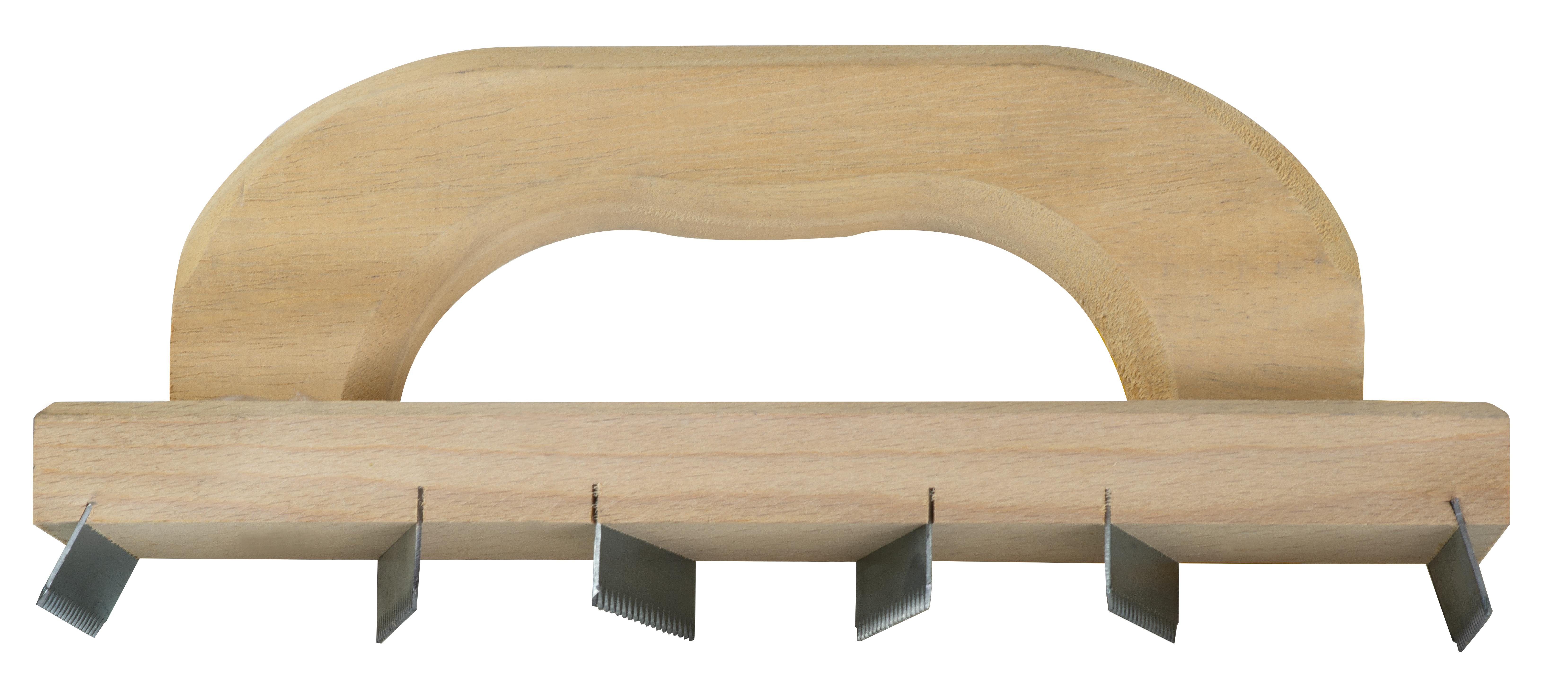 CHEMIN DE FER 25X7CM DENTE PAS DE 3MM P.BOIS MONDELIN - 301070