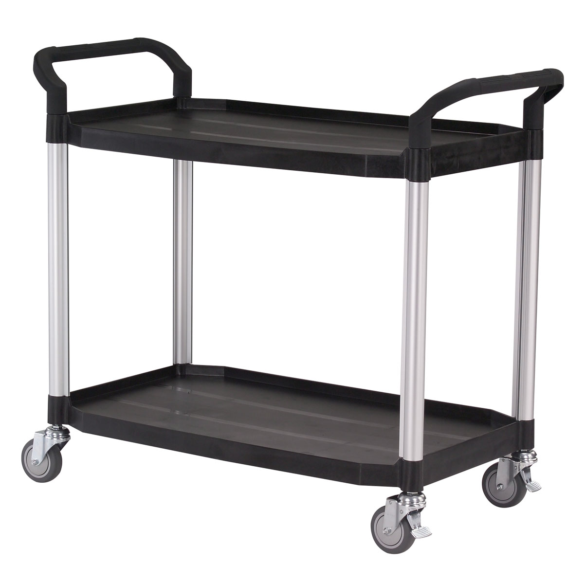 Chariot grand modèle MATADOR 808LE, 2 plateaux, noir - 12481