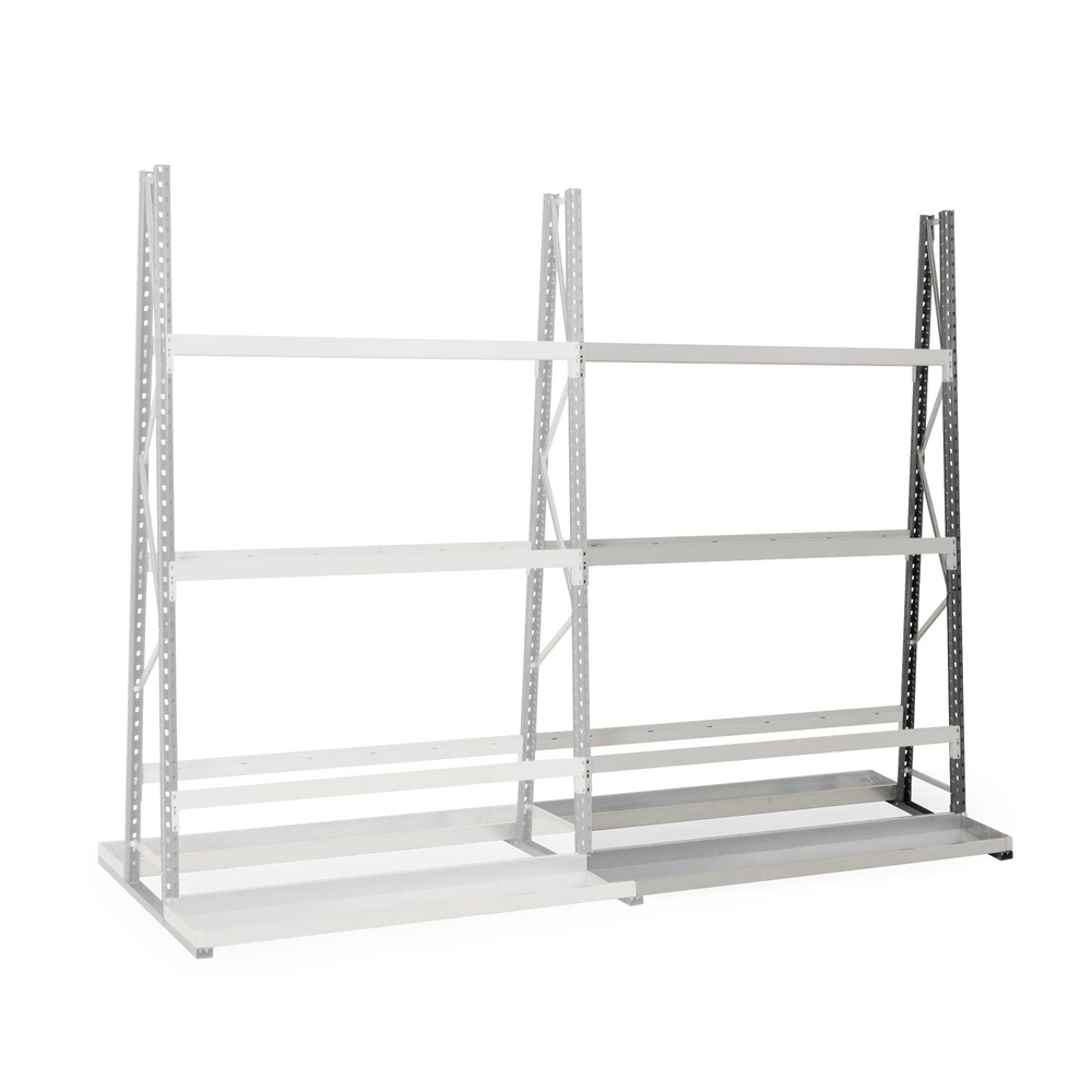 Rayonnage Epsivol vertical - Kit suivant double face peint 2500x1500x1200mm - MANORGA - ZRVERTICDF1534ES1