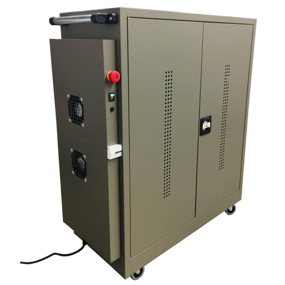 Armoire métallique mobile d'atelier 2 portes battantes - Lot de 2 - MOBIKA - AR-CHARGEOUTIL-001