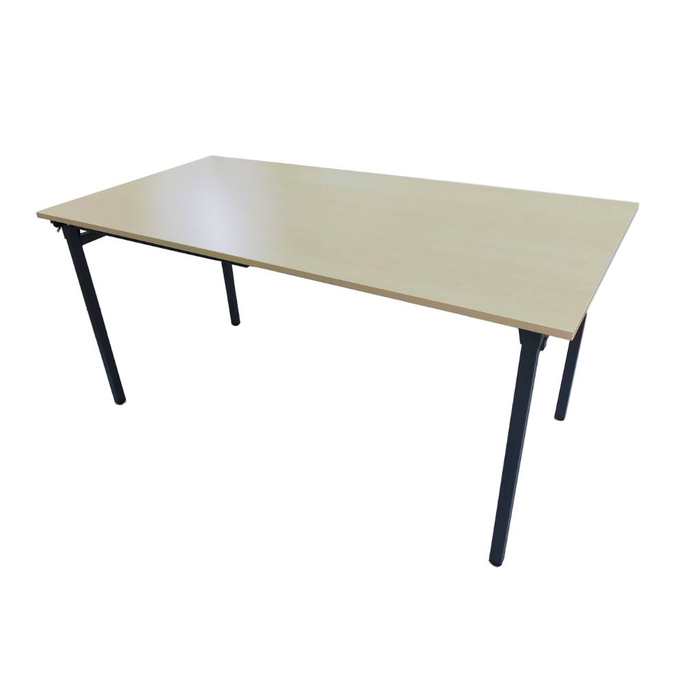 Table pliante 75x160x80cm Pieds carrés anthracite - Lot de 8 - MOBIKA - BU-TP-007