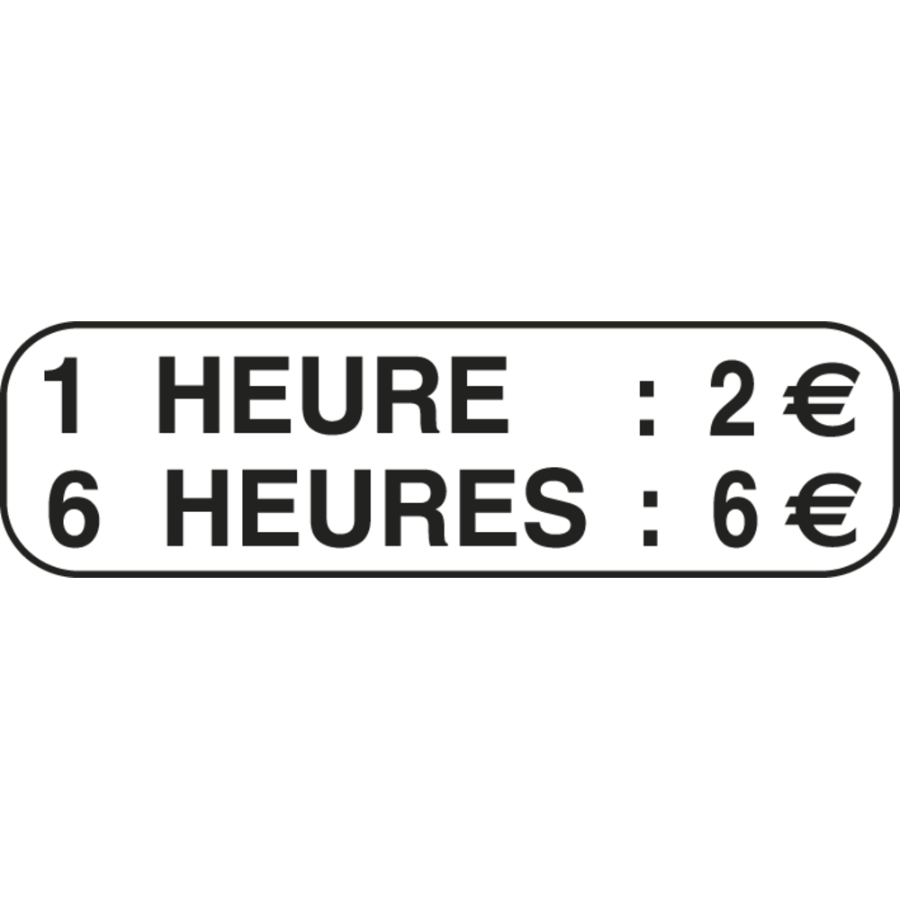 Panneau rectangulaire complément stationnement arrêt 500x300 M6g cl1 - NADIA SIGNALISATION - PNC500300E1M6g