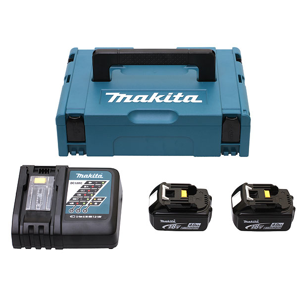 Pack Énergie MAKITA 18 V Li-Ion 6Ah (2 batteries + 1 chargeur simple) avec coffret MAKPAC - 198116-4