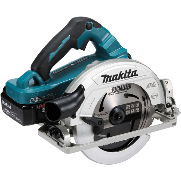 Scie circulaire MAKITA 36 V => 2 x 18 V Li-Ion BL1850B Diam. 190 mm - DHS783T2JU