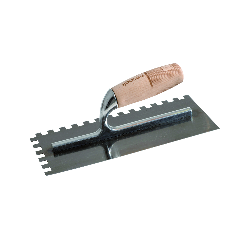 Platoir à colle Prestige acier 12x28cm manche bois FSC - NESPOLI - 195133