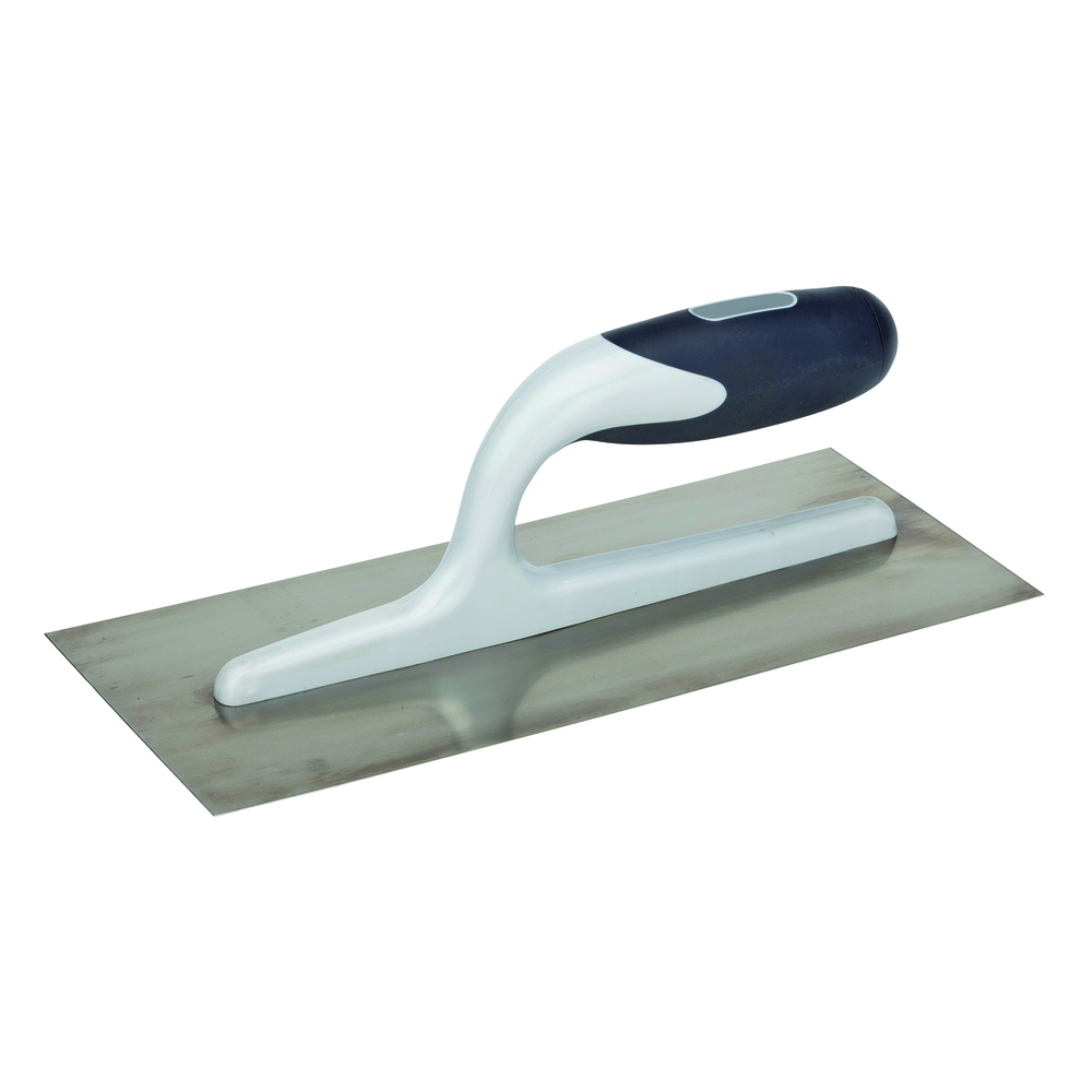 Platoir à lisser ultra léger inox 12x28 cm manche bi-matière - TECHNO - T107120