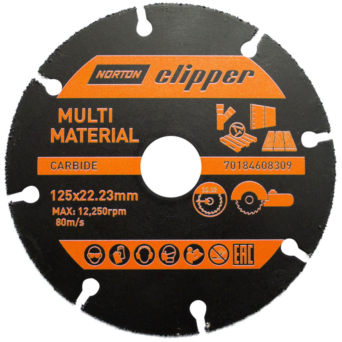 Disque carbure multimateriaux 125 al 22,23 NORTON CLIPPER - 70184608309