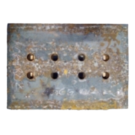 Contre lame de godet latérale reversible 8 trous en 1