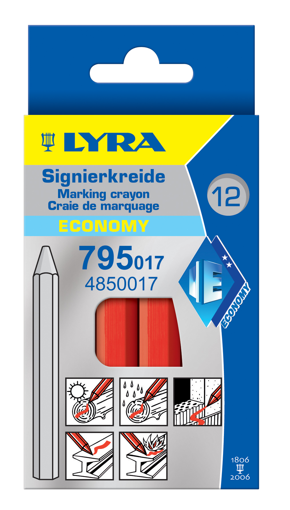 CRAIE DE MARQUAGE LYRA - ETUI DE 12