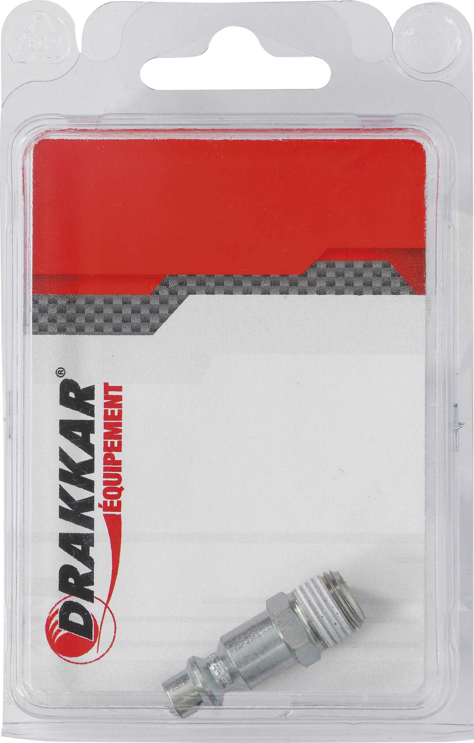 Embout rapide filete acier m1/4 diam 6mm s/blister DRAKKAR EQUIPEMENT - 01403