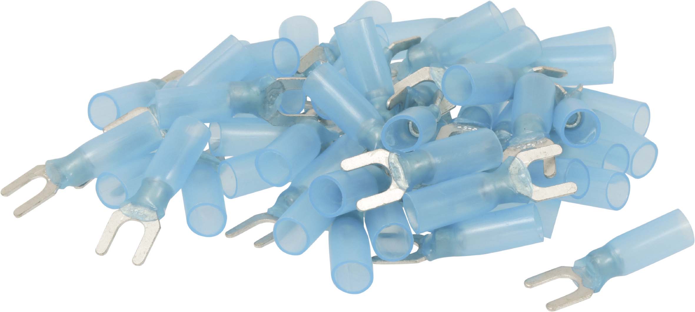 Sachet 50 cosses thermoretractables a fourches bleues m5 - 272550