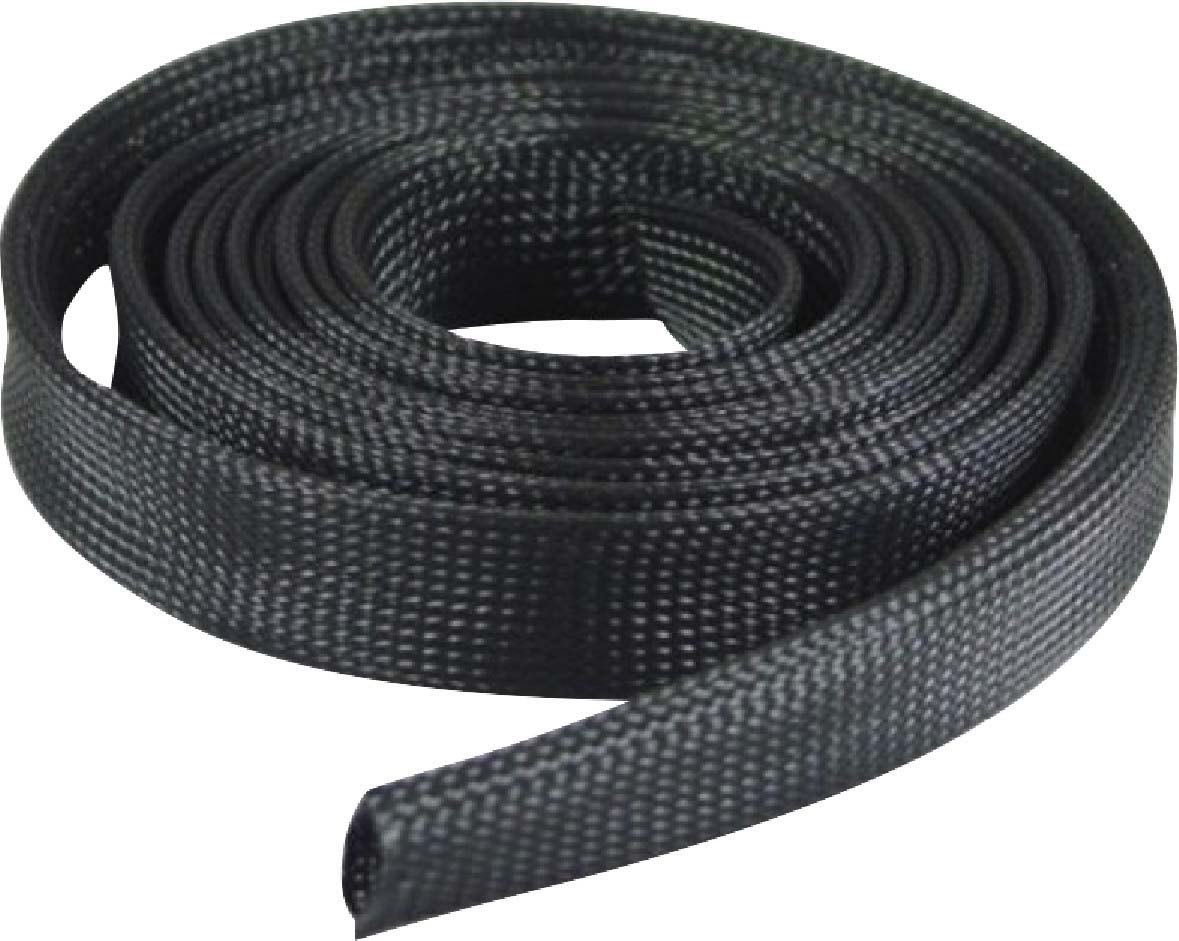 Blister de gaine extensible tressee 2m noire pour cable 1 SODELEC - 02800