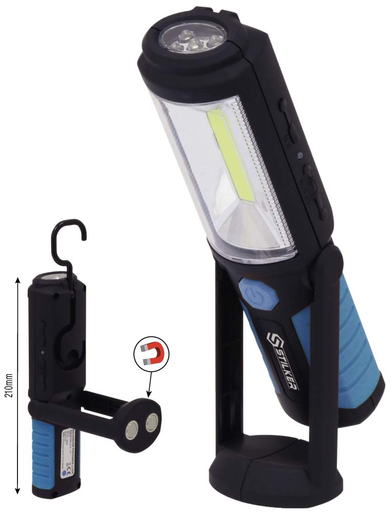 Baladeuse pivotante 3w cob+5 leds li STILKER - 02162