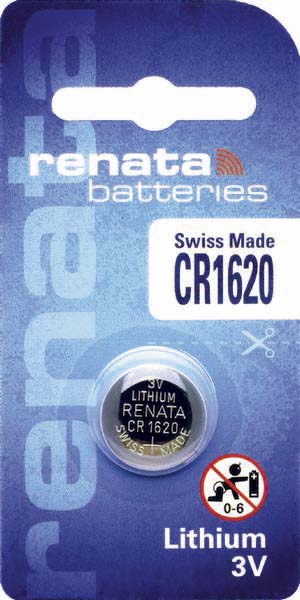 Boite 10 piles bouton cr1620 blister - 02471