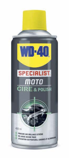 AEROSOL 400ML WD40 MOTO CIRE & POLISH - 09862