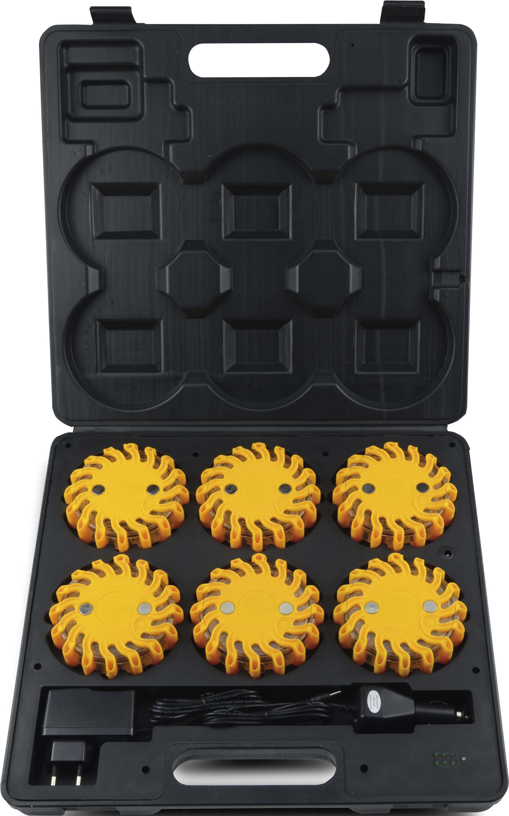 Mallette rechargeable 6 balises 'flash led' - 17929