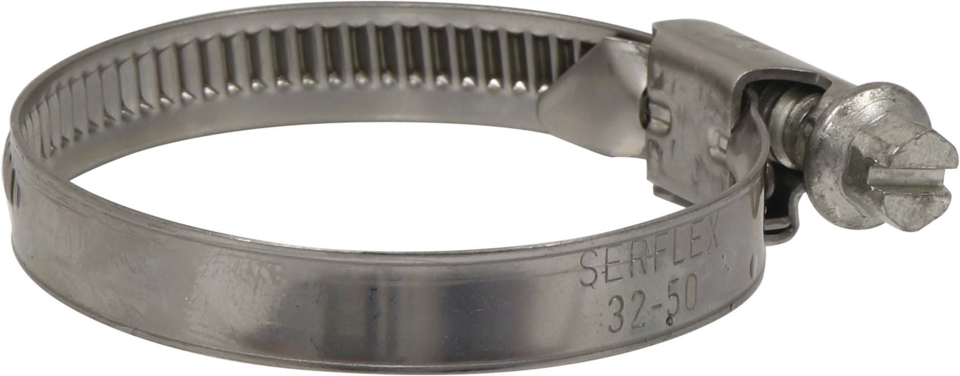 COLLIERS A CREMAILLERE BANDE PLEINE 9MM W4 32-50MM SERFLEX - BOITE DE 25 -2362625