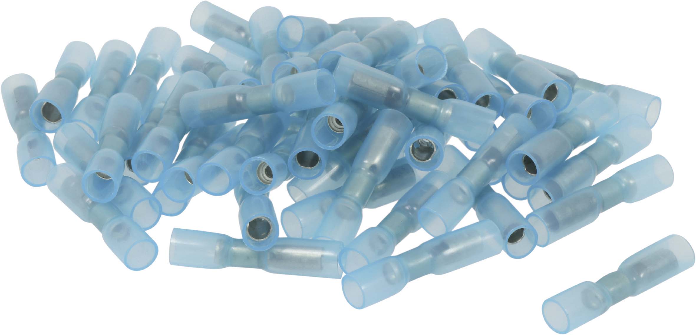 Sachet 50 cosses rondes femelles thermoretractables bleues m4 - 274050