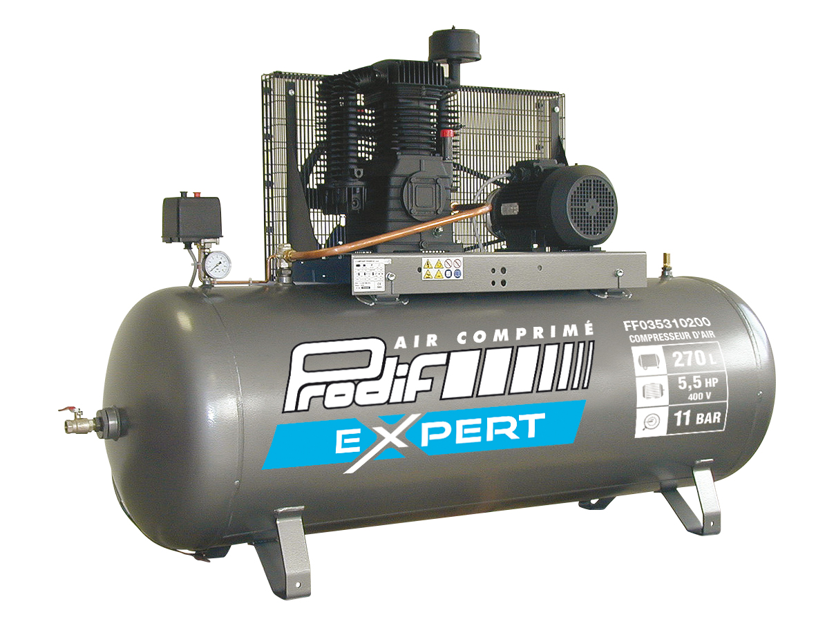 Compresseur PRODIF 270 Litres 5.5CV triphasé bi étage - FF035310200