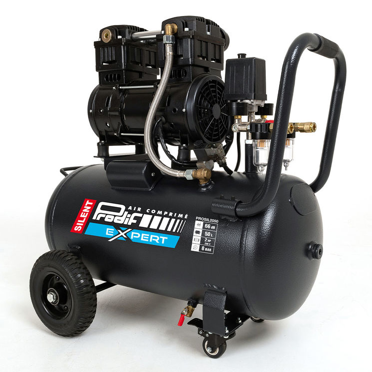 Compresseur silencieux PRODIF 50 litres 2 CV 8 bar PROSIL2050