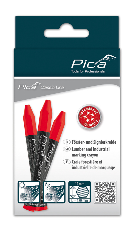 Craie forestière pica classic pro rouge PICA - 59040