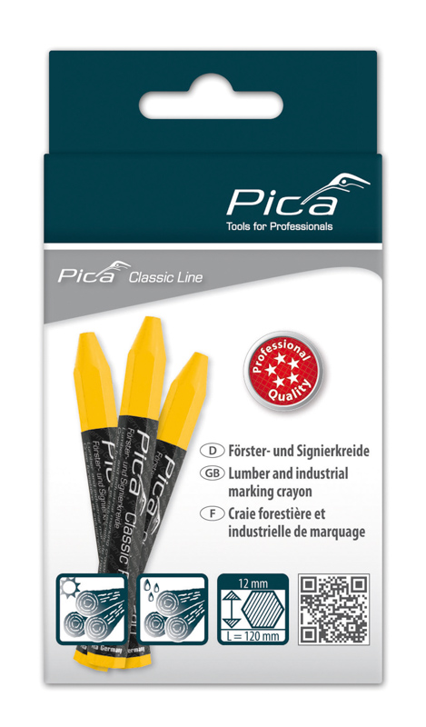 Craie forestière pica classic pro jaune PICA - 59044