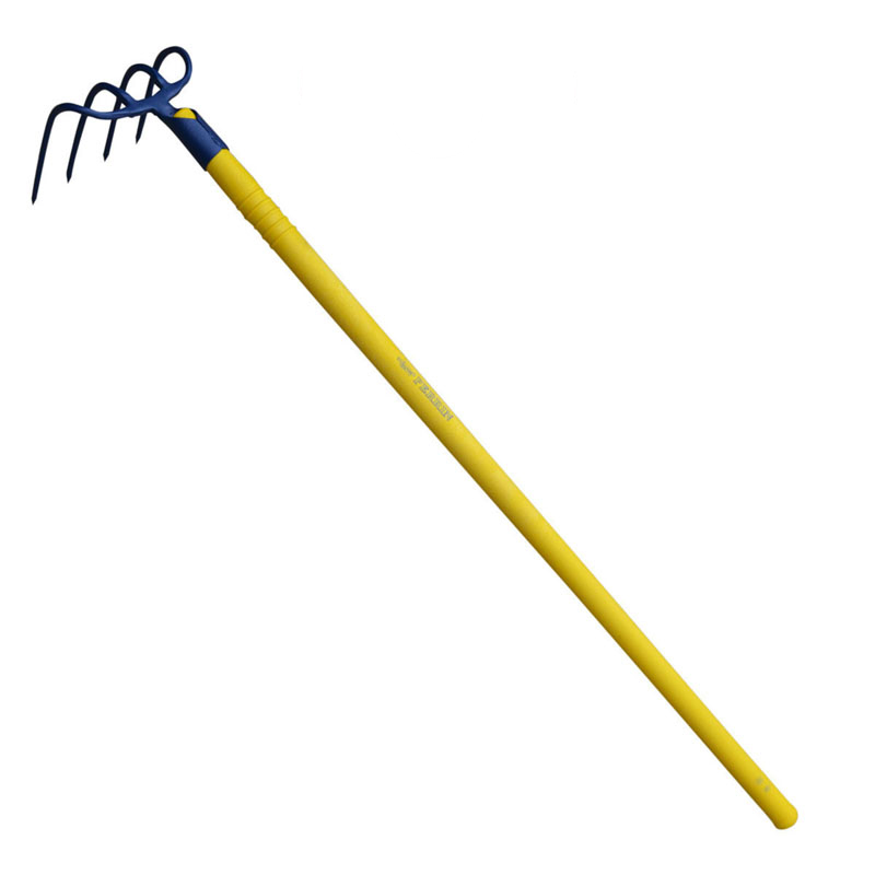CROC A FUMIER COURT A DOUILLE 4 DENTS 14 CM MANCHE COMPO TUBE 1.15 M PERRIN - 635820