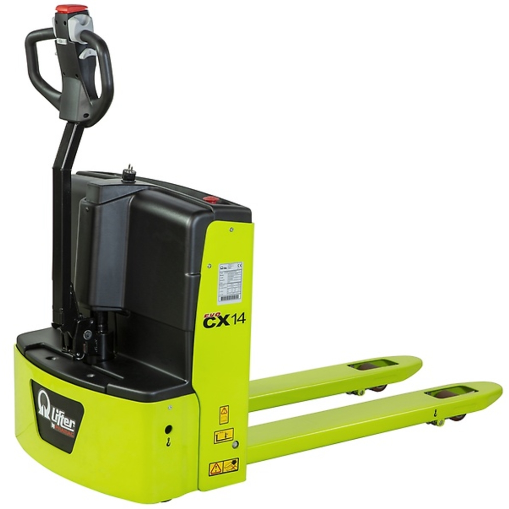 Transpalette Électrique CX14 - Capacité 1,4T Fourches 800x525mm - PRAMAC - ED201N0P000